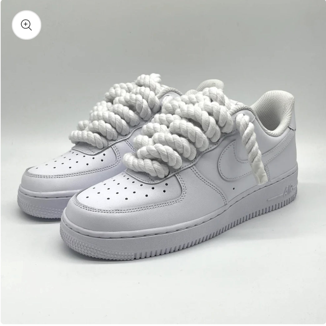 AIR FORCE ONE  BIG WHITE LACE CUSTOM